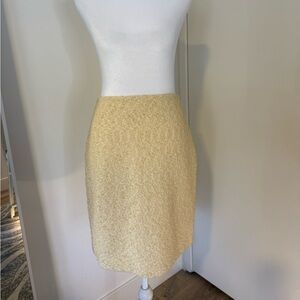 St. John Gold Pencil Skirt